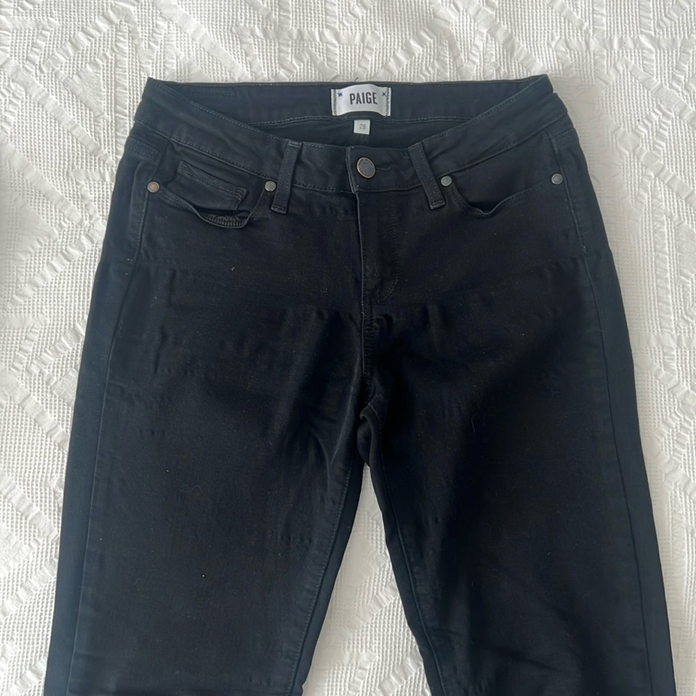 Black Paige Denim Verdugo Ankle Skinny Jean